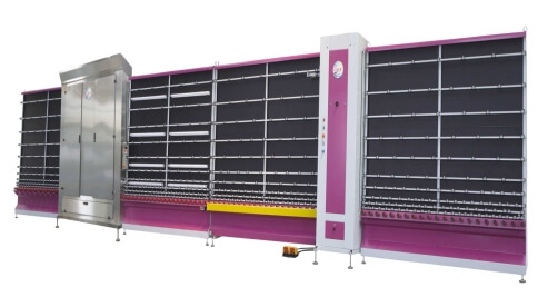 Линия мойки стекла с роликовым прессом DPYM